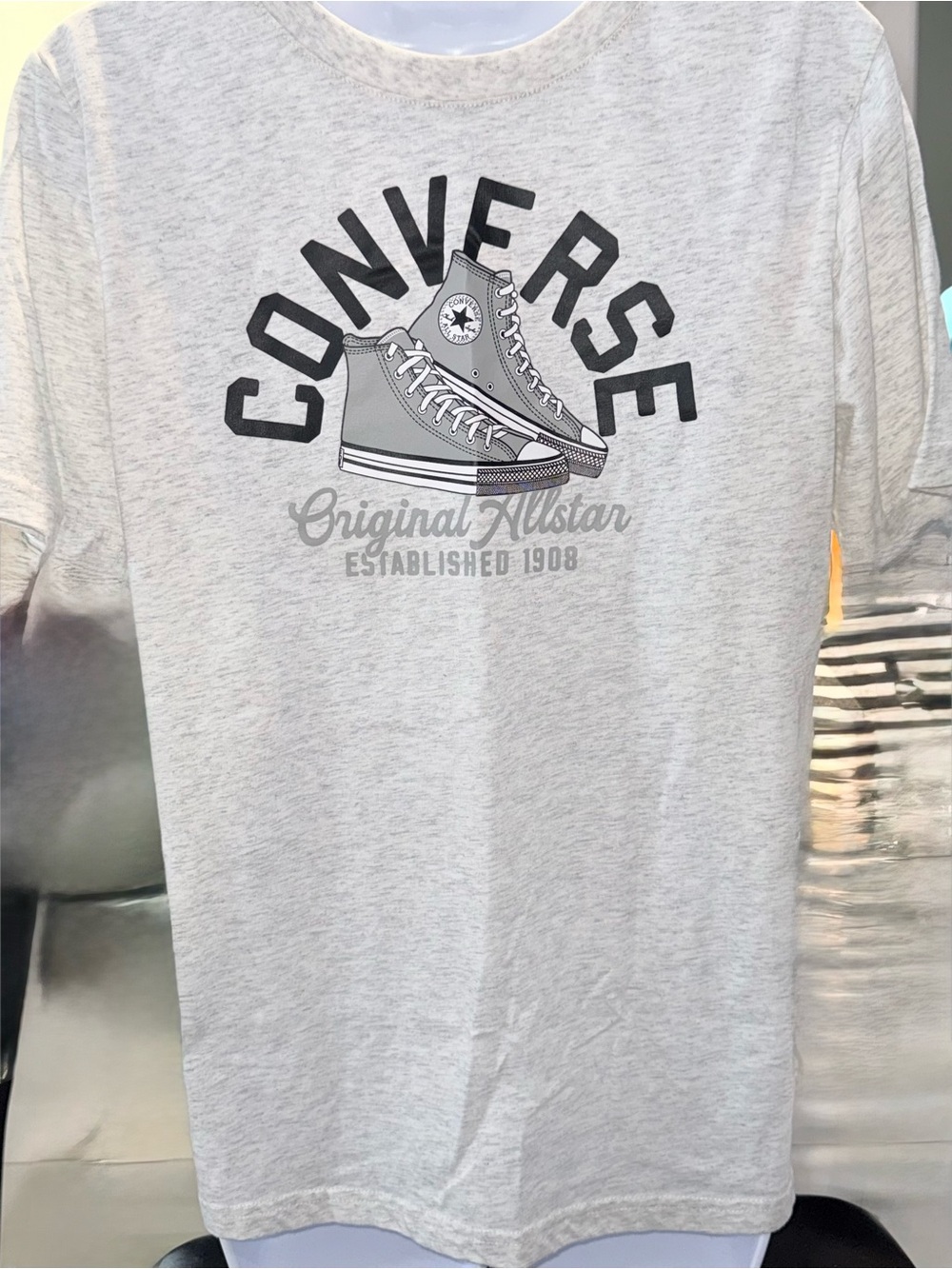 Converse boys Graphic Tee with All Star Shoe Print